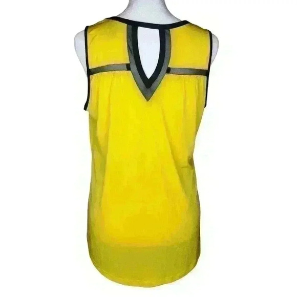 Worthington women's yellow black sleeveless blouse size medium - Picture 2 of 7